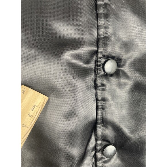 VTG 90s Baltimore Orioles Satin Bomber Varsity Jacket Mens Small Black MLB - Picture 8 of 16